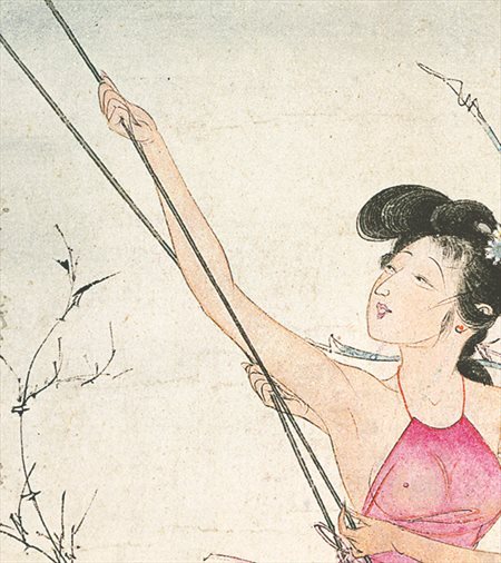 碾子山-胡也佛的仕女画和最知名的金瓶梅秘戏图